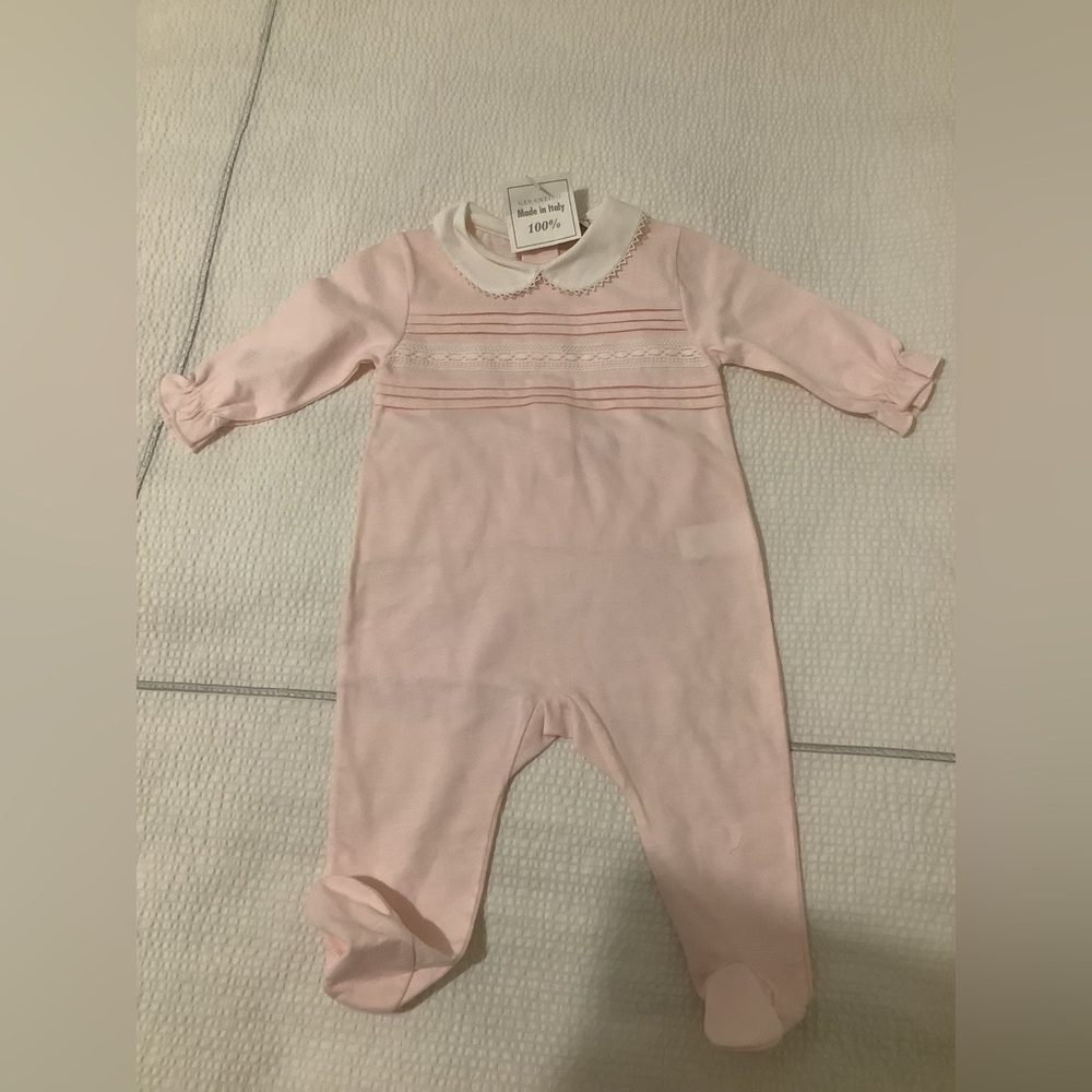 LA MASCOT 1MN PINK FOOTIE NWT